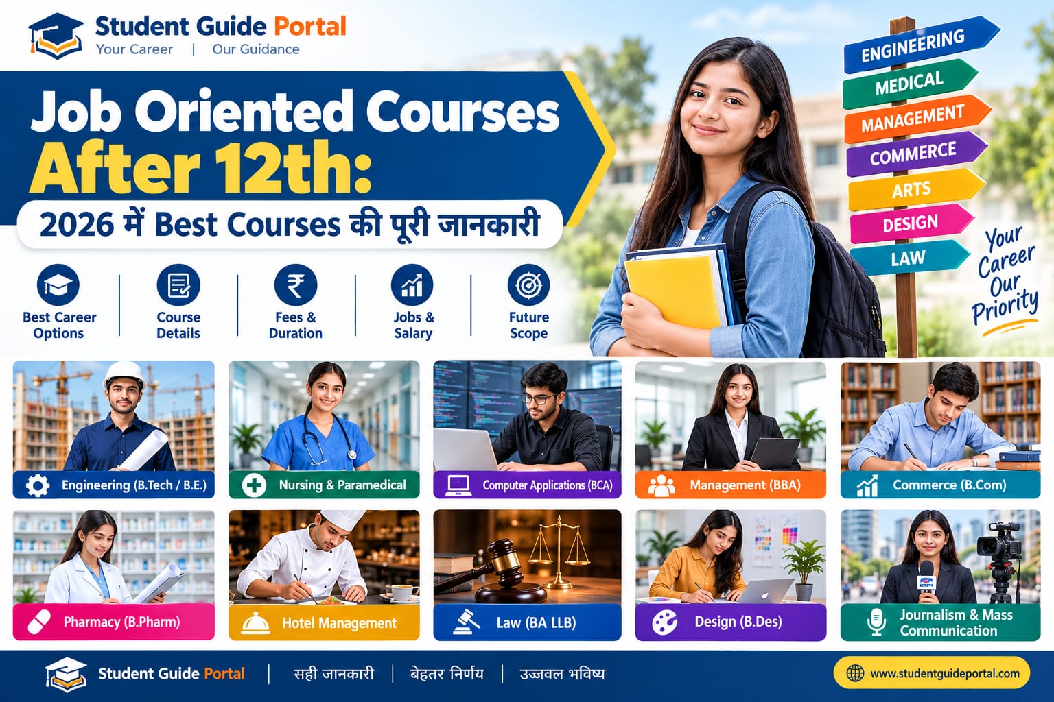 Job oriented courses after 12th